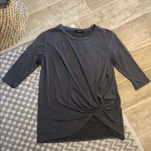 Botanique Gray Knot Long Sleeve Shirt